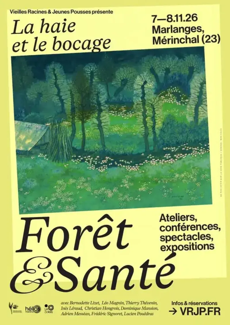 Affiche des rencontres Forêt et santé à Mérinchal, 7 novembre 2026