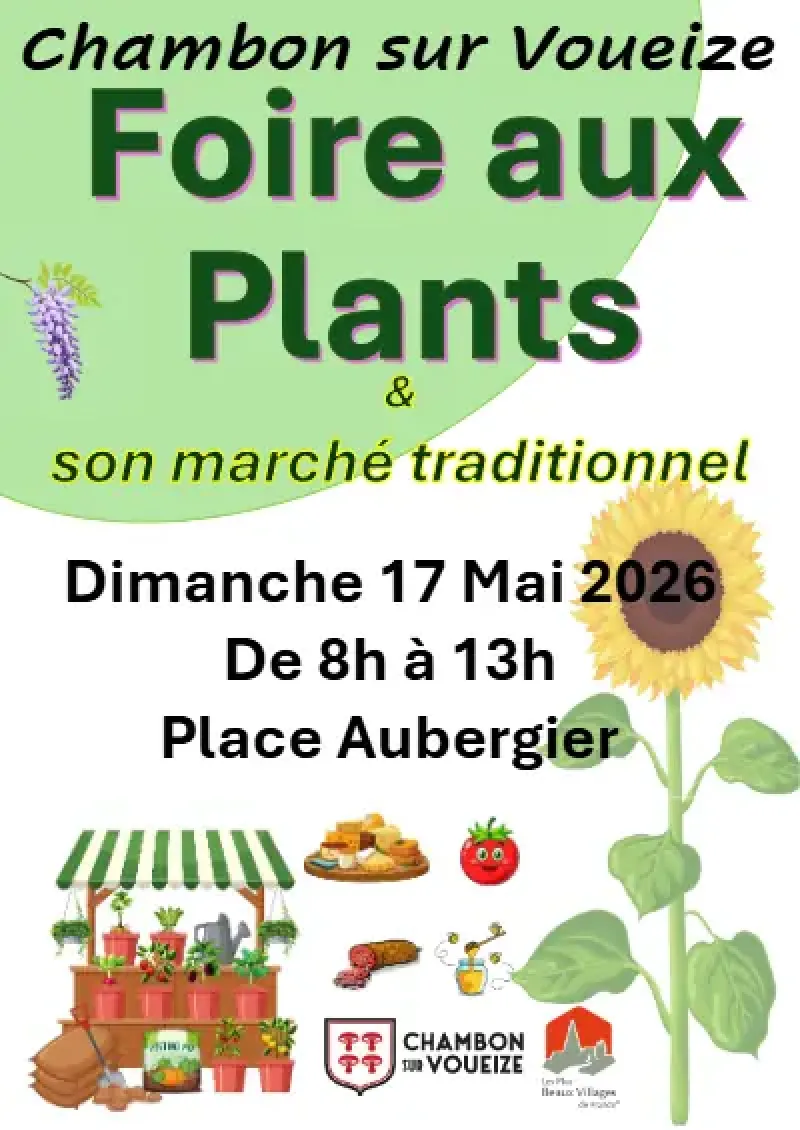affiche foire aux plants chambon sur voueize 2026