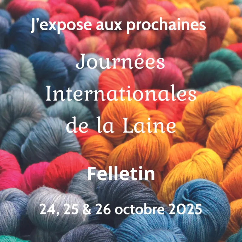 j'expose aux prochaines journees internationales de la laine felletin 2025
